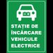 Placuta reflectorizanta pentru statie de incarcare vehicule electrice